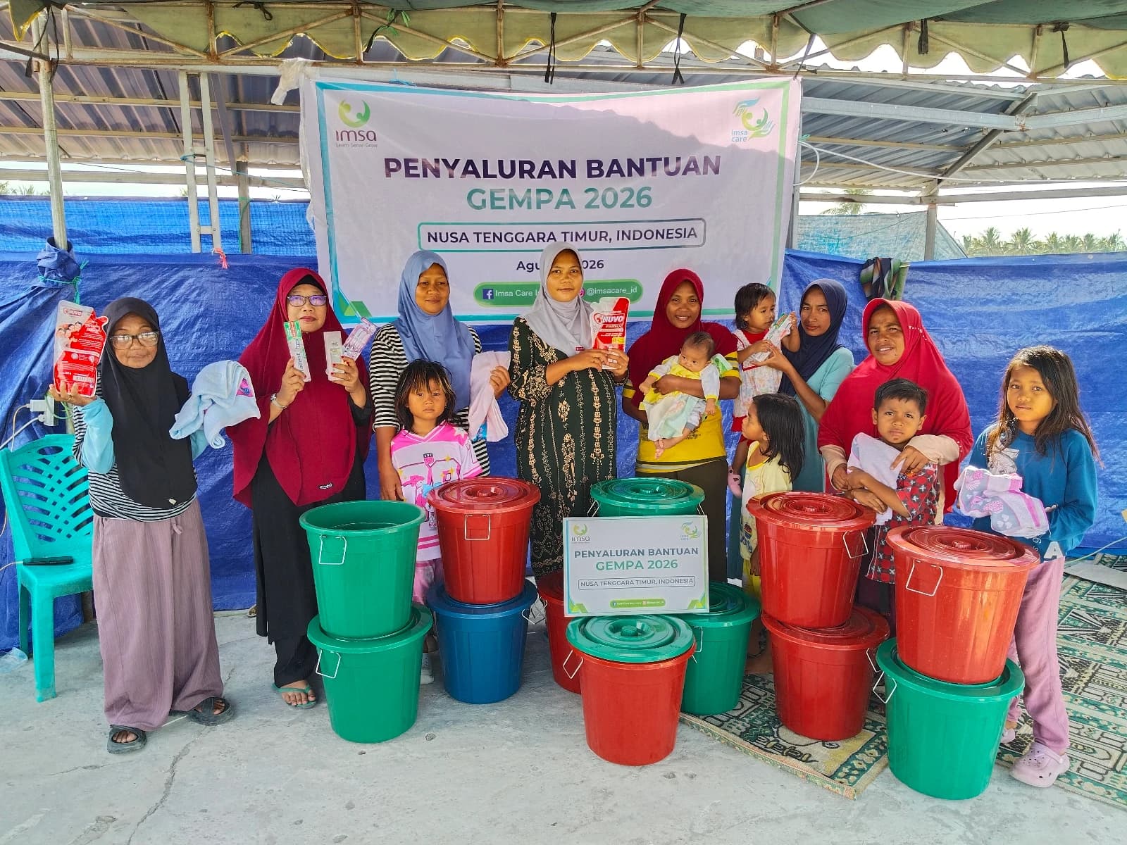 IMSACare Salurkan Bantuan Tahap Kedua untuk 100 Jiwa Korban Gempa NTT